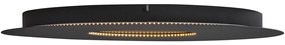Plafon moderno preto 60cm incl. LED regulável em 3 níveis - Morning Moderno