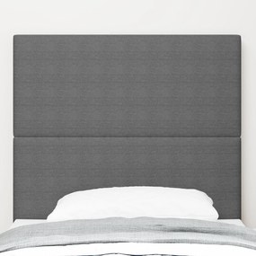 Cabeceira vidaXL Design Simples Cinza Claro 100 cm Tecido de Veludo