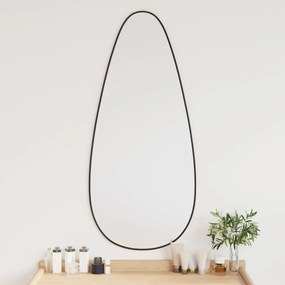 vidaXL Espelho de parede 100x45 cm preto