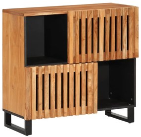 vidaXL Aparador 80x34x75 cm madeira de acácia maciça