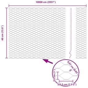 Postes de Cerca vidaXL 11 pcs U-Channel Cinza 40 cm Aço