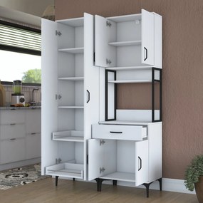 Armário Alto de Cozinha "Stella " - Design Moderno - Branco