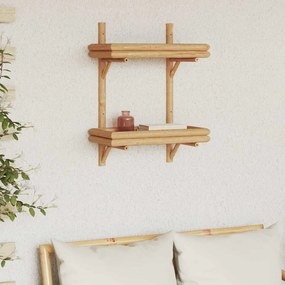 vidaXL Prateleira de Parede Castanho 45 x 26 x 60 cm Bambu