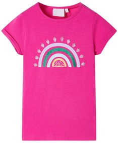 T-shirt de criança rosa-escuro 116