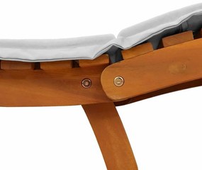 Conjunto de Espreguiçadeiras com Almofadas 2 pcs Cinza Claro Madeira S