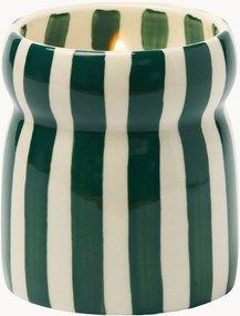 Vela perfumada em cerâmica às riscas Teal (Isla Fresa)