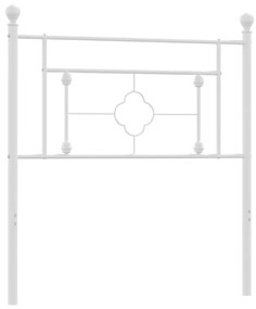 Cabeceira de cama 100 cm metal branco