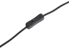 Candeeiro de Mesa Moderno Preto - Thijmen