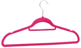 100 pcs conjunto de cabides antiderrapantes veludo rosa