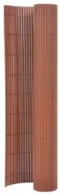 Cerca de jardim dupla face 110x500 cm castanho