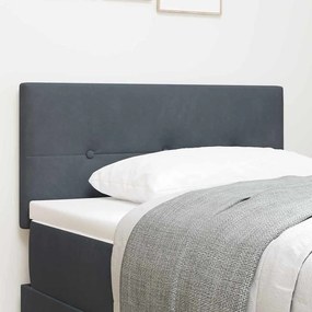 Cabeceira vidaXL Button Tufted Cinza Escuro 80 cm em Veludo