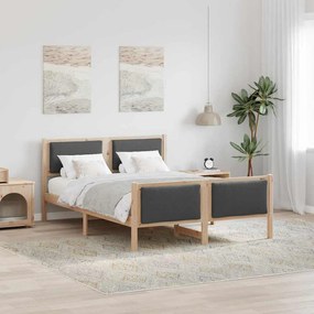 vidaXL Estrutura da Cama Cinza Escuro 160 x 200 cm tecido