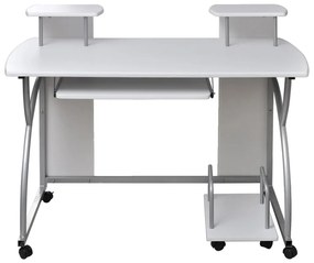Secretária computador 110x52x88,5 cm derivados madeira branco