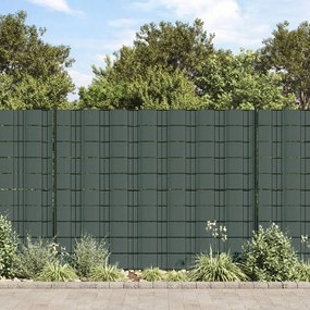 Painel de privacidade para jardim 70x0,19 m PVC verde