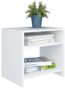 Mesas de cabeceira 2 pcs 40x30x40cm derivados de madeira branco