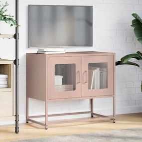 Móvel de TV 68x39x60,5 cm aço laminado a frio rosa