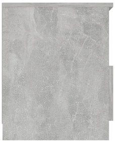 Mesas de cabeceira 2 pcs derivados de madeira cinza cimento