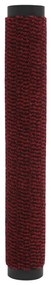 Tapete controlo pó retangular tufado 2 pcs 80x120cm vermelho