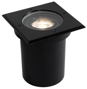 Projetores de exterior para o chão preto quadrado ajustável IP65 - Delux Moderno