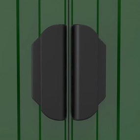 Abrigo de jardim 192x689x223 cm aço galvanizado verde