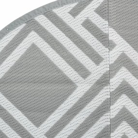 Tapete de exterior Ø120 cm ARAKIL PP cinzento