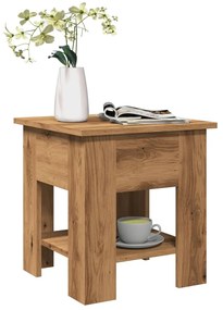 vidaXL Mesa de centro 40x40x42 cm deriv. madeira carvalho artisiano