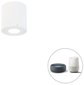 LED Foco de teto inteligente branco redondo IP44 com Wi-Fi GU10 - Capa Moderno