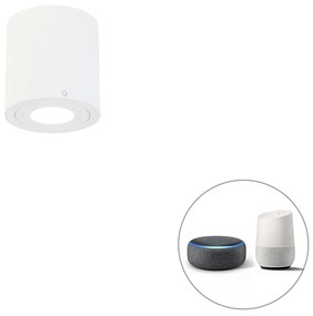 LED Ponto de banheiro inteligente branco redondo IP44 incl. Wifi GU10 - Capa Moderno