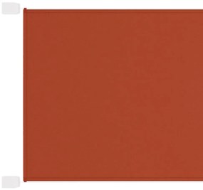 Toldo vertical 60x1200 cm tecido oxford cor terracota