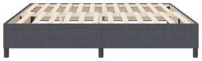 Cama Box Spring vidaXL Cinza Escuro 200x200 cm Tecido de Corduroy