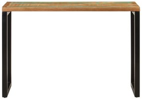 Mesa consola 110x35x75 cm madeira recuperada maciça
