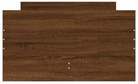 Estrutura de cama com gavetas 100x200 cm carvalho castanho