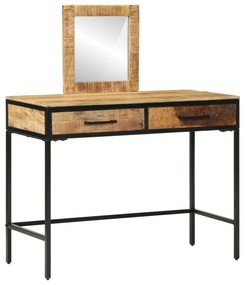 Mesa de Toucador 100x40x75/120 cm Madeira Sólida de Manga Rugosa