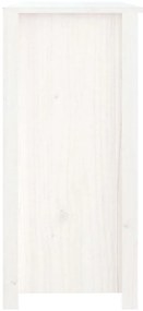 Aparador 100x35x74 cm madeira de pinho maciça branco