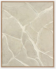 Impressão digital com elementos pintados à mão White Trace