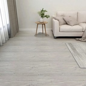 330134 vidaXL Tábuas de soalho autoadesivas 20 pcs 1,86m² PVC cinzento-claro