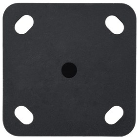 Base de guarda-sol para poste de Ø32/34/38 mm aço preto fosco