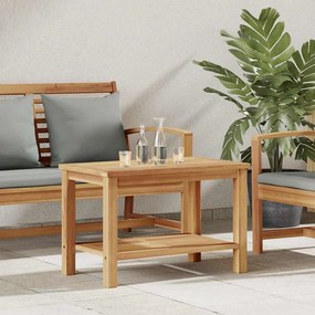 vidaXL Mesa de centro Castanho 70 x 40 x 45 cm Madeira de teca sólida