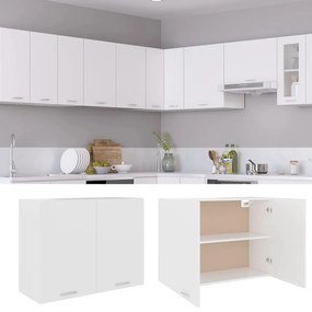 Armário de parede “Lyon” 80x31x60 cm derivados madeira branco