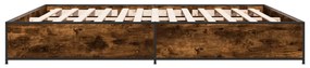 Estrutura de cama 200x200 cm derivados madeira/metal
