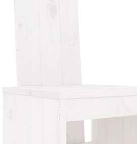 9 pcs conjunto de bar para jardim pinho maciço branco