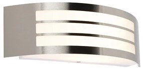 Luminária de parede moderna em aço inoxidável IP44 - Sapphire Deluxe Moderno