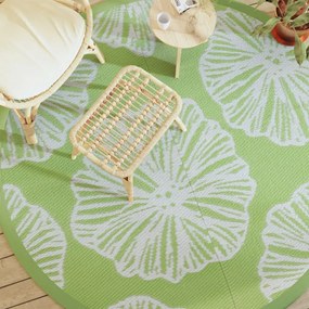 Tapete de exterior Ø200 cm ARAKIL PP Verde