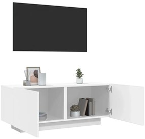 Móvel p/ TV 100x35x40cm madeira processada branco