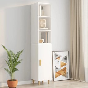 Armário parede 34,5x32,5x90cm deriv. madeira branco brilhante