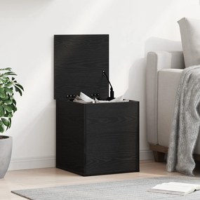 Caixa de Armazenamento vidaXL Carvalho Preto 40x42x46 cm Madeira de Engenharia