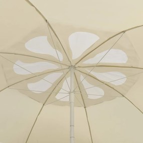 Guarda-sol de praia 300 cm amarelo areia