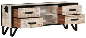 Móvel de TV 110x30x41 cm madeira de acácia maciça