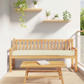 vidaXL Almofadas de Palete para Banco 2 pcs Creme 200x40x8 cm Tecido Oxford