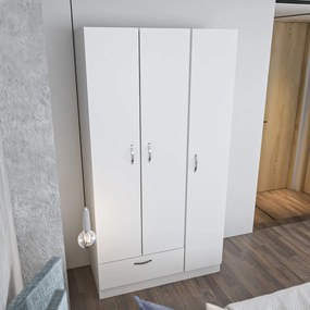 Roupeiro Gabi – Branco – 90x170x40 cm